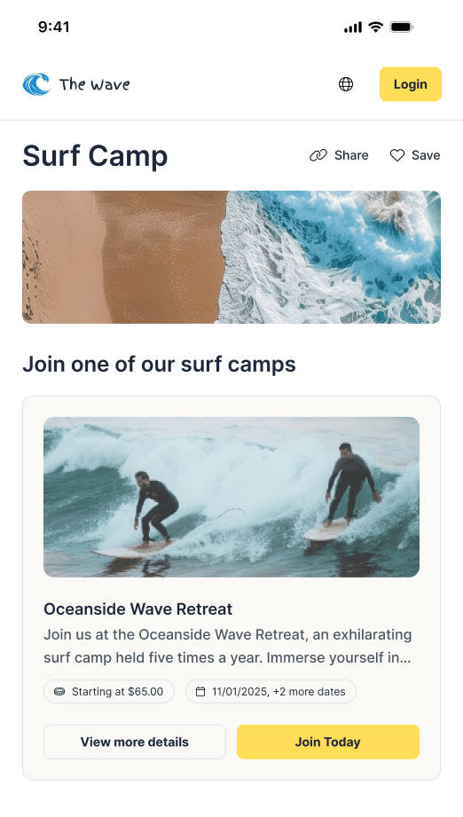The Waves - Courses showcase