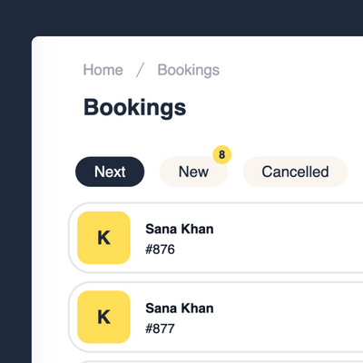 Booking management simplified